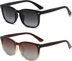 DUSHINE Polarized Sunglasses for Women Classic Retro Style UV400 Protection