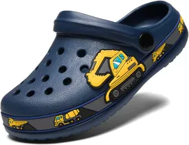 Meidiastra Kids Boys Girls Cartoon Clogs Slippers Toddler Slip On Lightweight Beach Pool Sandals
