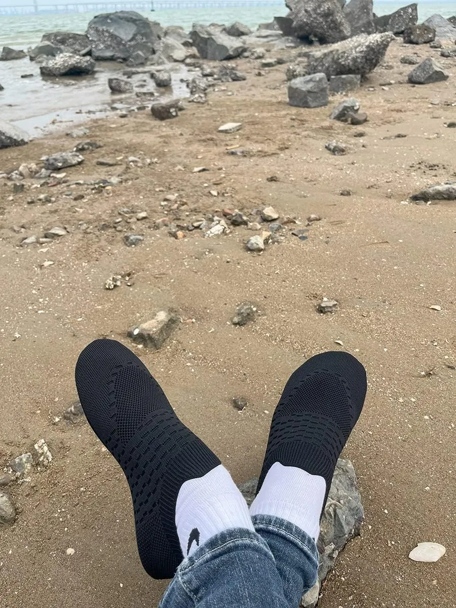 SLEVEL Lightweight Non Slip Travel Indoor Grip House Slipper Socks Unisex Adult Around The House Floor Home Shoes for Women Men